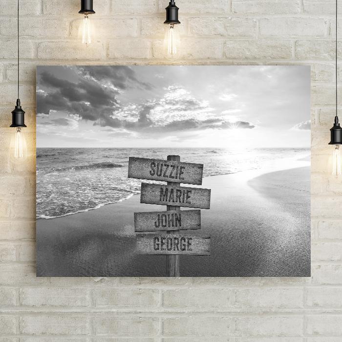 Personalized Seascape Premium Canvas