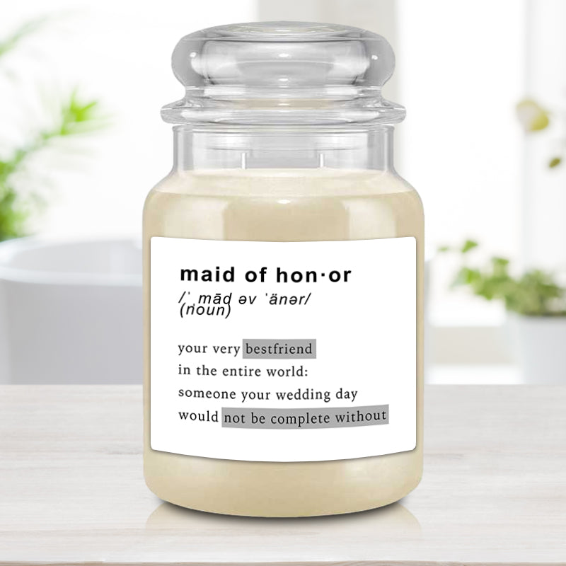 Maid Of Honor Candle