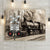 Antique Train Railroad Crossing - Personalized Canvas Wall Art