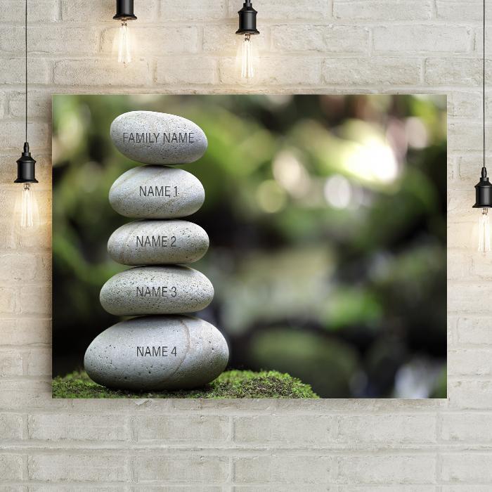 Rock Family Personalized Premium Canvas