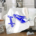 Cheerleader Personalized Sherpa Blanket Blankets Lemons Are Blue 