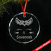 Kitten CUSTOM Engraved Glass Ornament Ornament ZLAZER Circle Ornament 