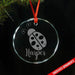 Ladybug CUSTOM Engraved Glass Ornament Ornament ZLAZER Circle Ornament 