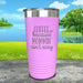 Coffee Because Mommin A'in't Easy Engraved Tumbler Tumbler ZLAZER 20oz Tumbler Lavender 