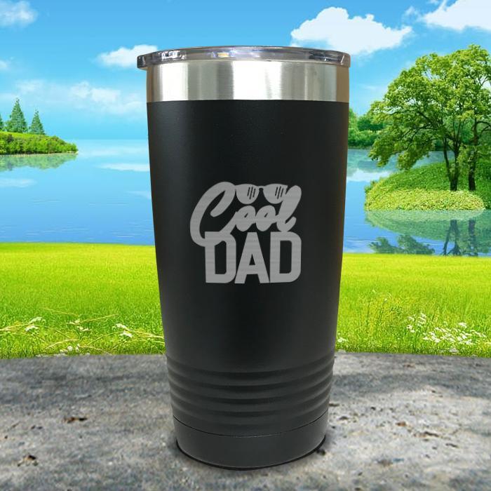 Cool Dad Engraved Tumbler Tumbler ZLAZER 20oz Tumbler Black 