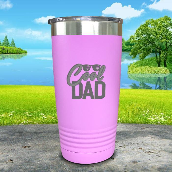 Cool Dad Engraved Tumbler Tumbler ZLAZER 20oz Tumbler Lavender 