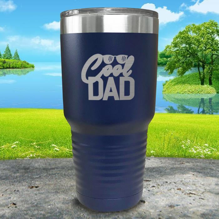 Cool Dad Engraved Tumbler Tumbler ZLAZER 30oz Tumbler Navy 