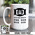 Personalized Dad Established Double Sided Printed Mug