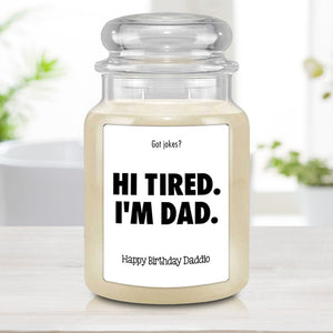 Custom Dad Joke Personalized Gift Candle