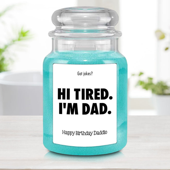 Custom Dad Joke Personalized Gift Candle