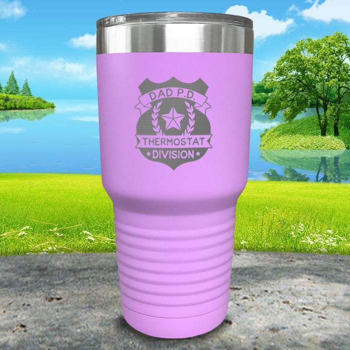 Dad P.D. Thermostat Division Engraved Tumbler Tumbler ZLAZER 30oz Tumbler Lavender 