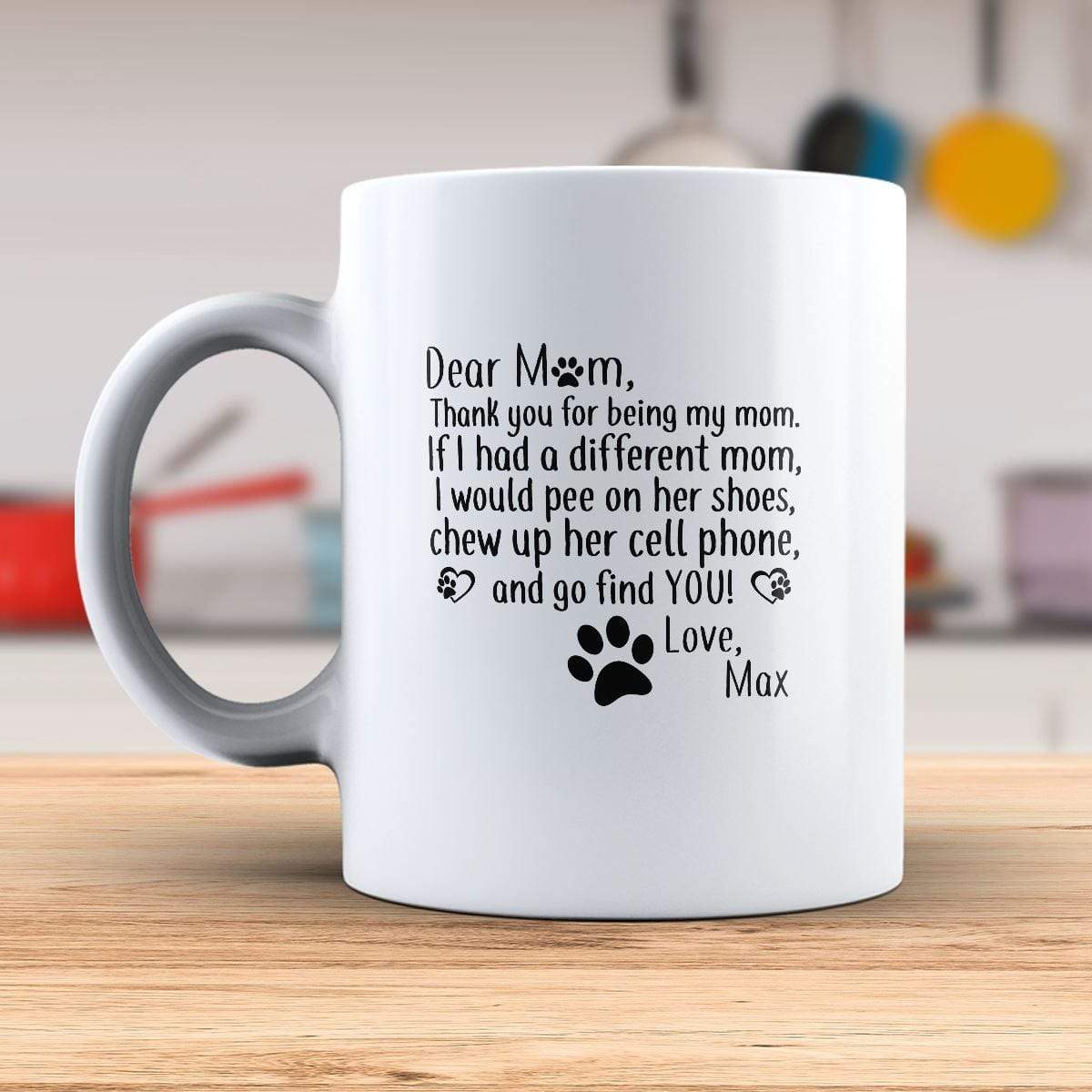 Personalized Dear Dog Mom