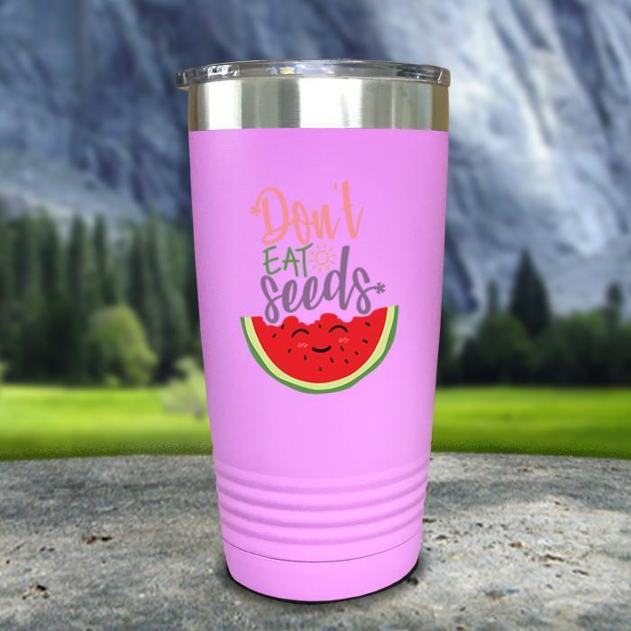 Don't Eat Seeds Color Printed Tumblers Tumbler Nocturnal Coatings 20oz Tumbler Lavender 