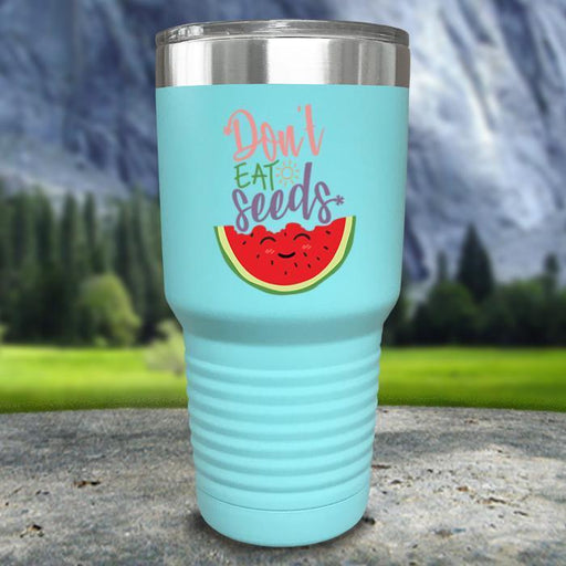 Don't Eat Seeds Color Printed Tumblers Tumbler Nocturnal Coatings 30oz Tumbler Mint 