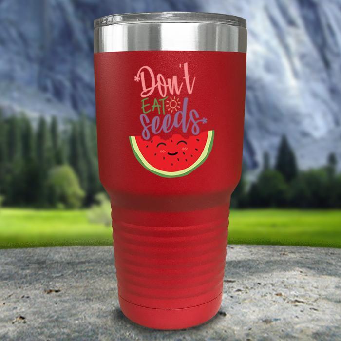 Don't Eat Seeds Color Printed Tumblers Tumbler Nocturnal Coatings 30oz Tumbler Red 