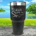 I Don't Give a Sip Engraved Tumbler Tumbler ZLAZER 30oz Tumbler Black 