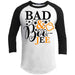 Bad And Boo-jee Raglan T-Shirts CustomCat White/Black X-Small 