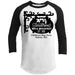 Sanderson Bed Breakfast Raglan T-Shirts CustomCat White/Black X-Small 