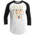 Bad and Boo-jee Youth Raglan T-Shirts CustomCat White/Black YXS 