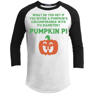 Pumpkin PI Raglan T-Shirts CustomCat White/Black X-Small 