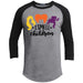 I Smell Children Raglan T-Shirts CustomCat Heather Grey/Black X-Small 