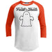 Freak In The Sheets Raglan T-Shirts CustomCat White/Deep Orange X-Small 