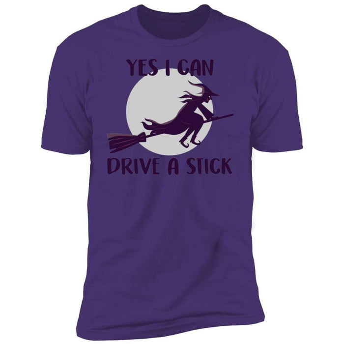 drive a stick T-Shirts CustomCat Purple Rush/ X-Small 