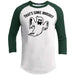 That's Some Booshit Raglan T-Shirts CustomCat White/Forest X-Small 