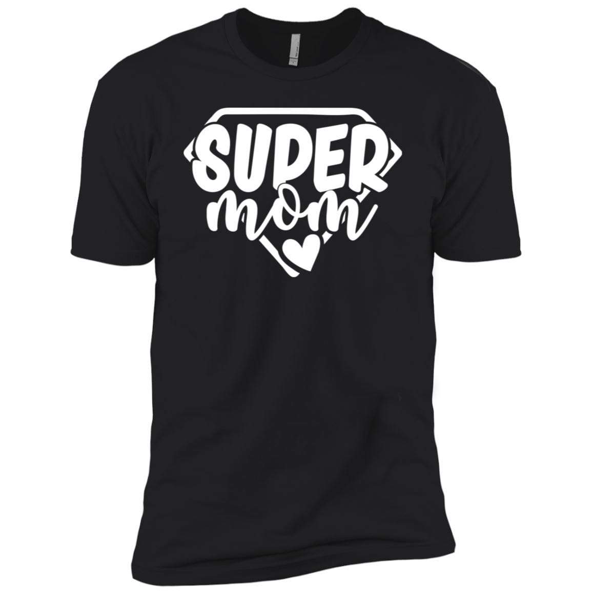 Super Mom T-Shirts CustomCat Black X-Small 
