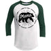 Mama Bear Personalized Raglan T-Shirts CustomCat White/Forest X-Small 