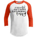 If This Witch Aint Happy Raglan T-Shirts CustomCat White/Deep Orange X-Small 