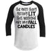 The Only Thing Getting Lit Raglan T-Shirts CustomCat White/Black X-Small 