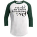 If This Witch Aint Happy Raglan T-Shirts CustomCat White/Forest X-Small 