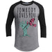 Zombody Loves You Raglan T-Shirts CustomCat Heather Grey/Black X-Small 