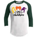 I Smell Children Raglan T-Shirts CustomCat White/Forest X-Small 