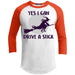 Yes I Can Drive a Stick T-Shirts CustomCat White/Deep Orange X-Small 