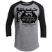 Sanderson Bed Breakfast Raglan T-Shirts CustomCat Heather Grey/Black X-Small 