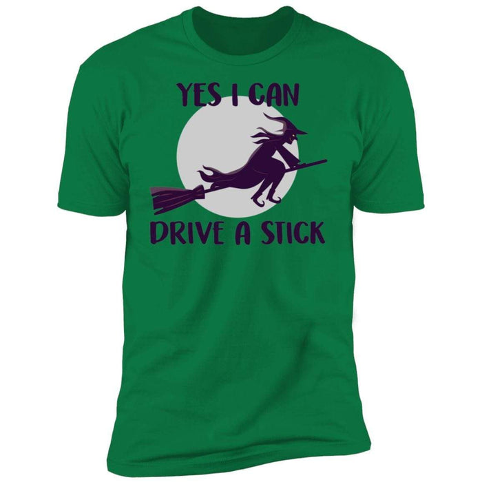 drive a stick T-Shirts CustomCat Kelly Green X-Small 