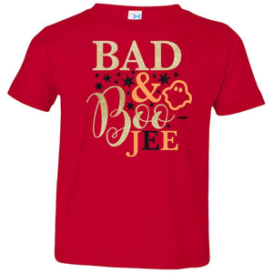 Bad and Boojee Toddler Shirt T-Shirts CustomCat Red 2T 