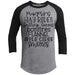 Pumpkins Hayrides Falling Leaves Raglan T-Shirts CustomCat Heather Grey/Black X-Small 