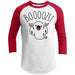 Booooze Raglan T-Shirts CustomCat White/Red X-Small 