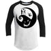 Nightmare Raglan T-Shirts CustomCat White/Black X-Small 