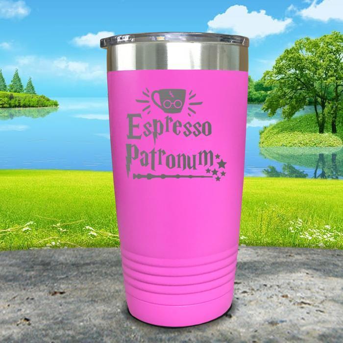 Expresso Patronum Engraved Tumbler Tumbler ZLAZER 20oz Tumbler Pink 