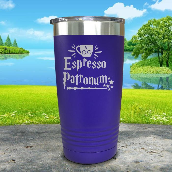 Expresso Patronum Engraved Tumbler Tumbler ZLAZER 20oz Tumbler Royal Purple 