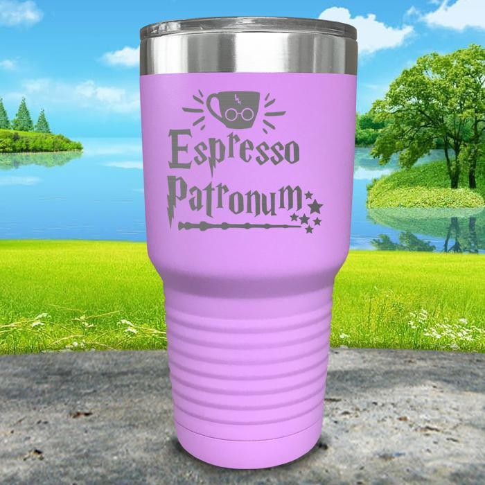 Expresso Patronum Engraved Tumbler Tumbler ZLAZER 30oz Tumbler Lavender 