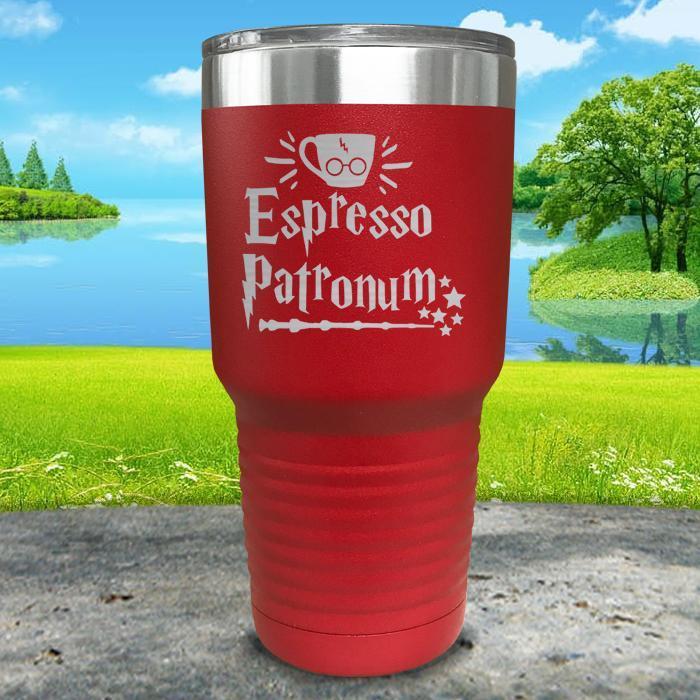 Expresso Patronum Engraved Tumbler Tumbler ZLAZER 30oz Tumbler Red 