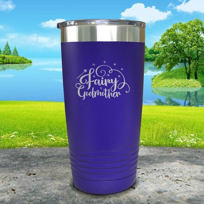 Fairy Godmother Engraved Tumbler Tumbler ZLAZER 20oz Tumbler Royal Purple 