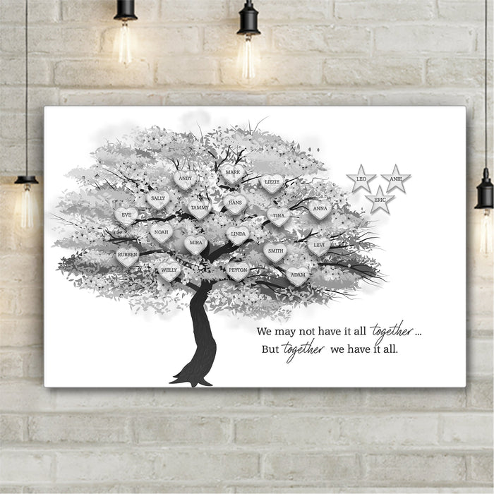 Family Tree Personalized Premium Canvas