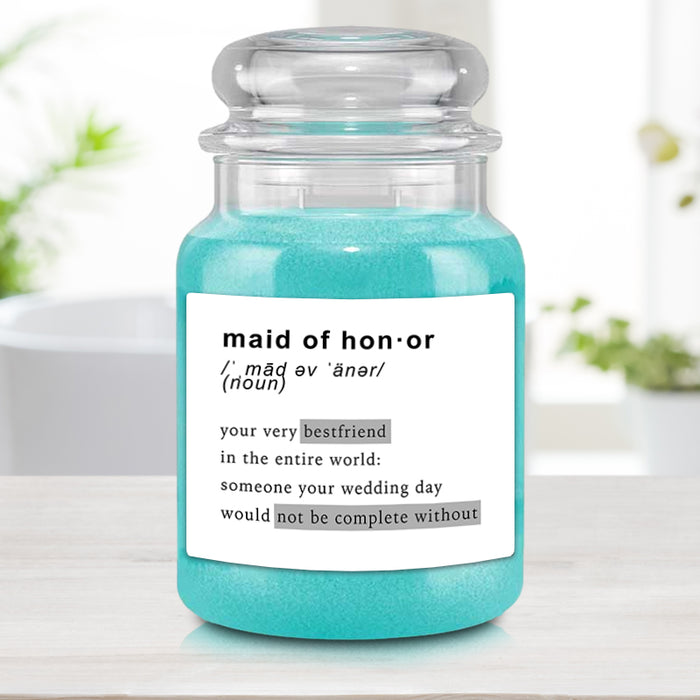 Maid Of Honor Candle