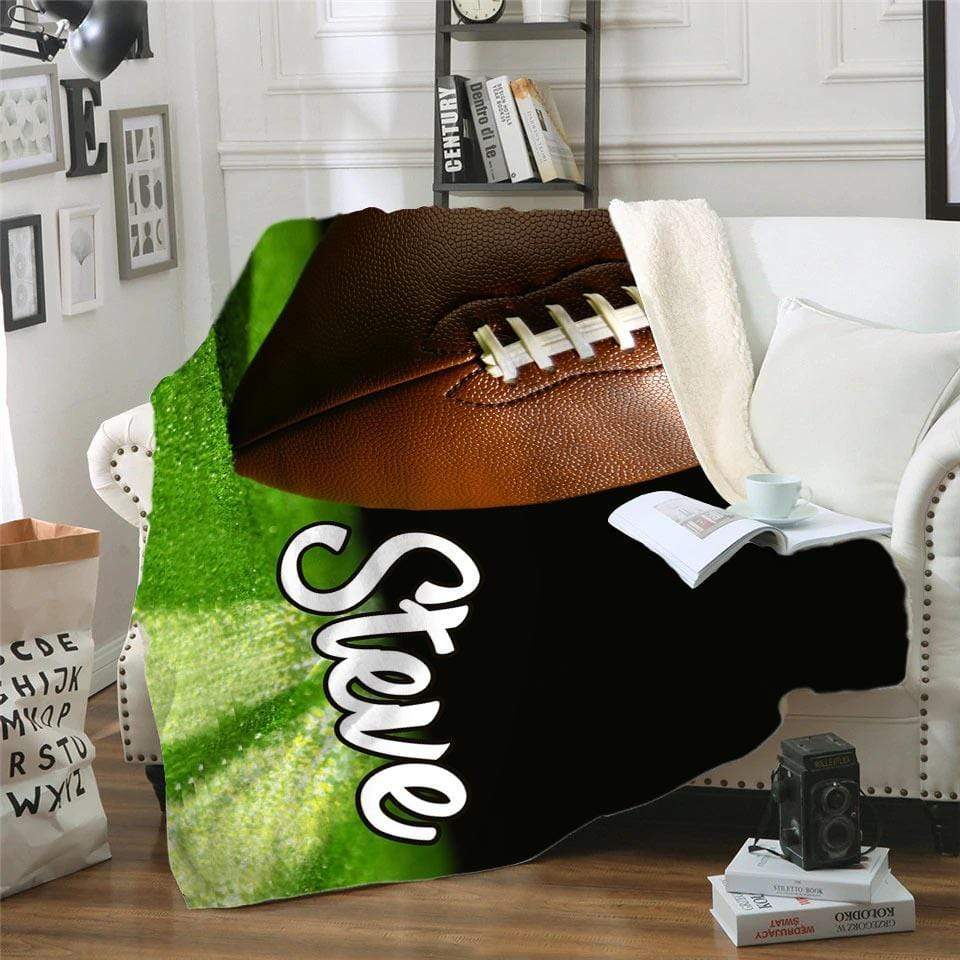 Short Sports Saying 100% Authentic Football Fan Throw Blanket for Sale by  Cultradesign